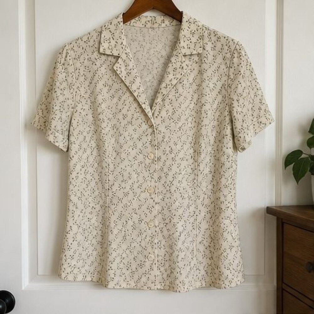 Navy Peplum Top